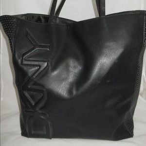 DONNA KARAN DKNY Black Mesh Tote